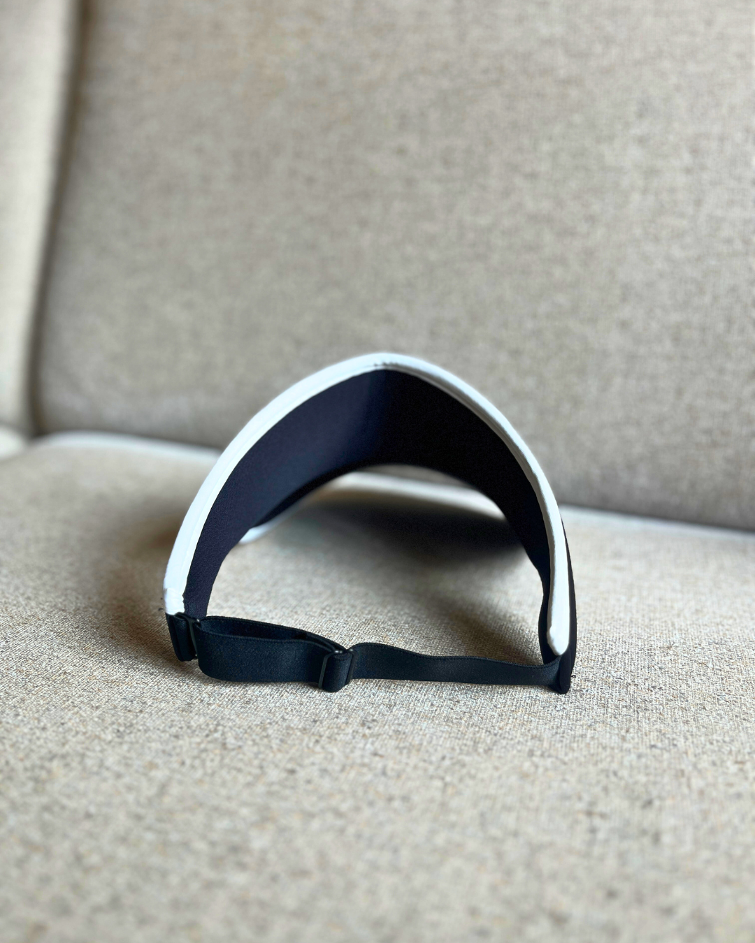 Black Visor Cap - back