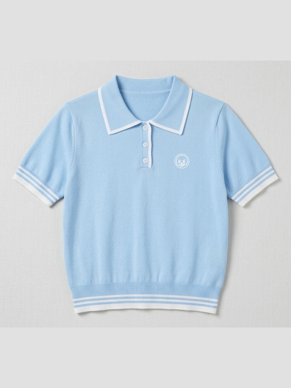 The Regent Women's Polo Shirt - Baby Blue