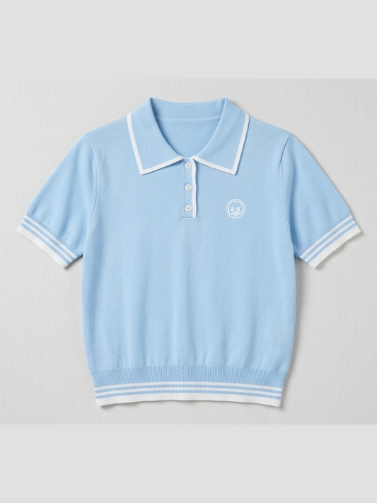 The Regent Women's Polo Shirt - Baby Blue