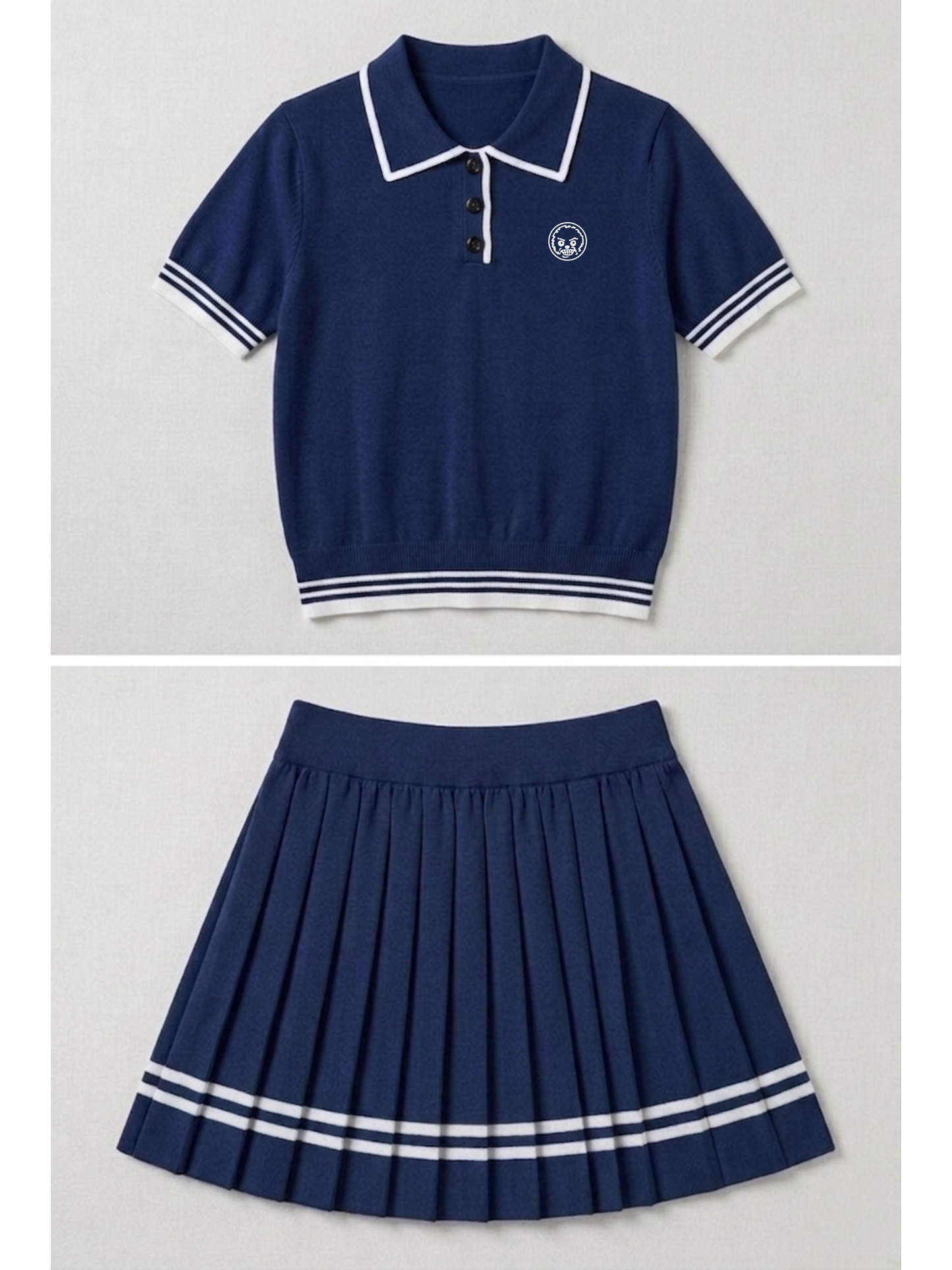 The Regent Women's Polo & Skirt Set - Navy Blue