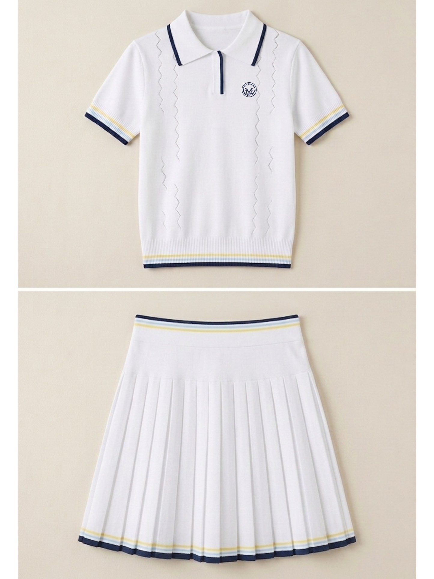 The Regent Women's Polo & Skirt Set - White