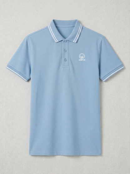 The Vantage Men's Polo Shirt - Sky Blue