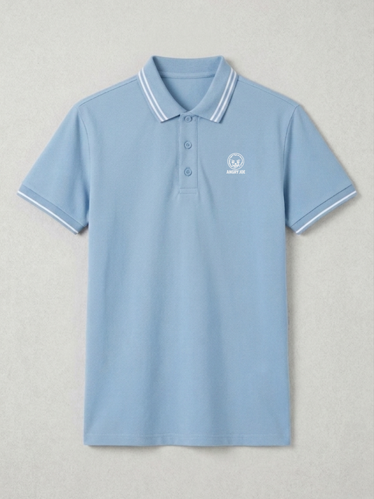 The Vantage Men's Polo Shirt - Sky Blue