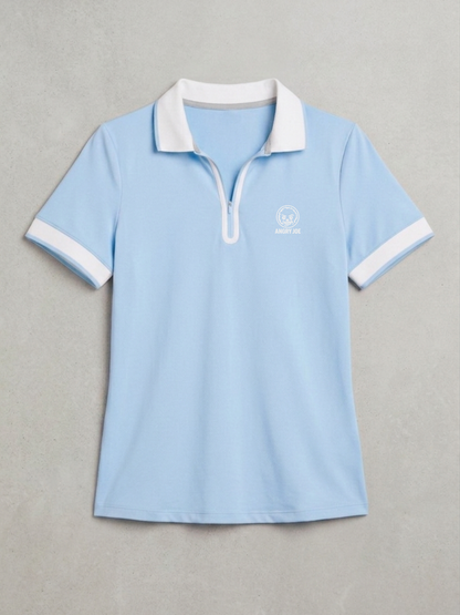 The Tempo Women's Polo Shirt - Baby Blue