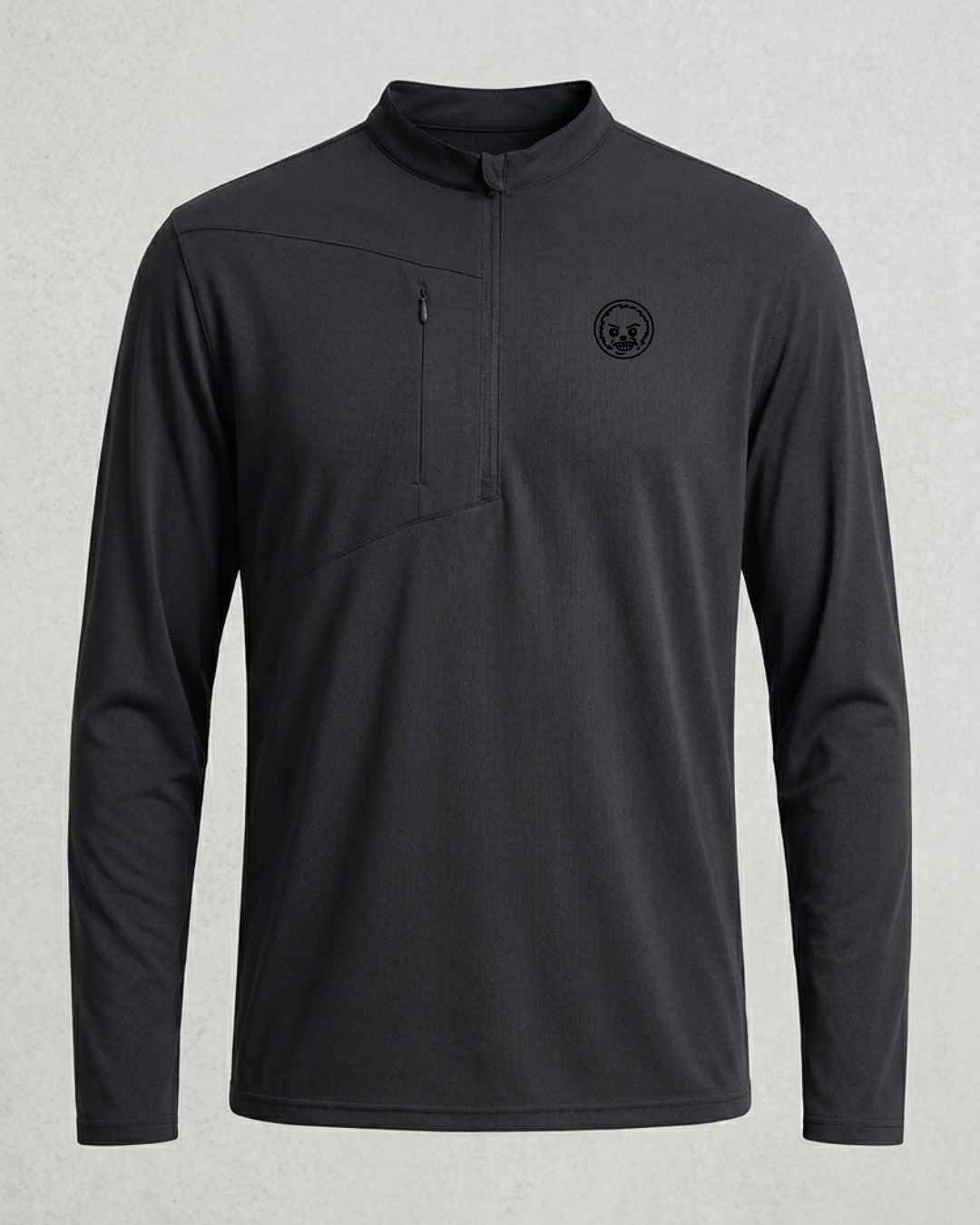 Nexus men's dark gray long-sleeve quarter-zip pullover 