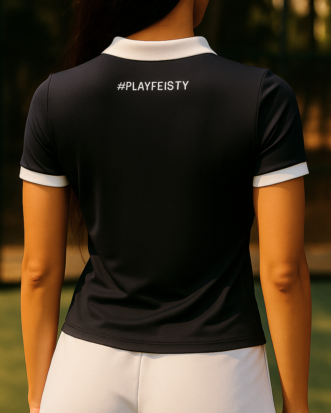 The Tempo Women's Polo Shirt - Black