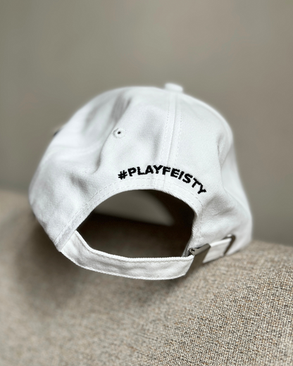 White padel cap – back view