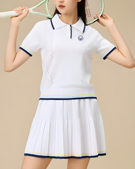 Women's Regent Padel Polo Set White - view 1