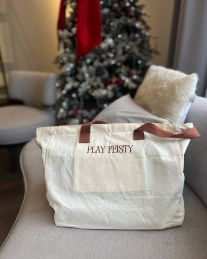 Everyday canvas tote bag – back view