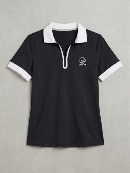 The Tempo Women's Polo Shirt - Black