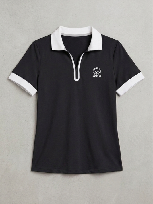 The Tempo Women's Polo Shirt - Black