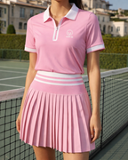Women's Polo Set - Rose Pink