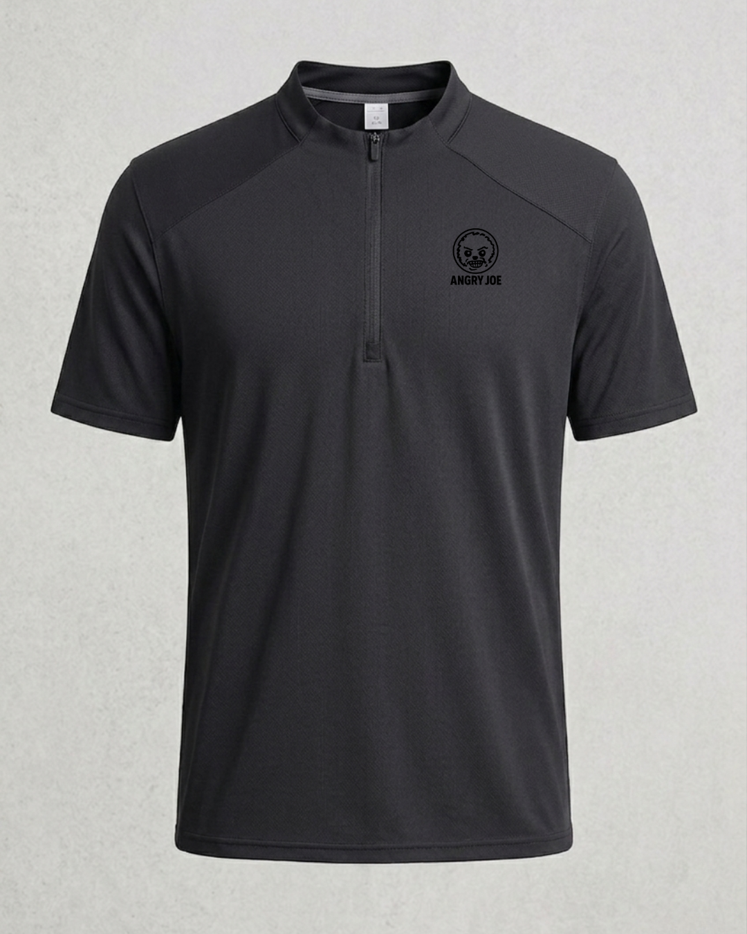 Nexus men's black short-sleeve quarter-zip athletic shirt