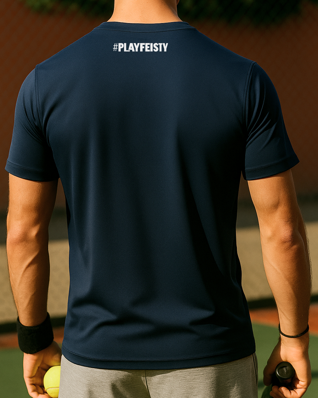 Men's Short-sleeved T-shirt - Navy Blue