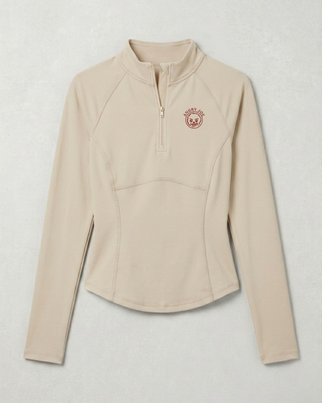 Nexus beige long-sleeve quarter-zip athletic pullover