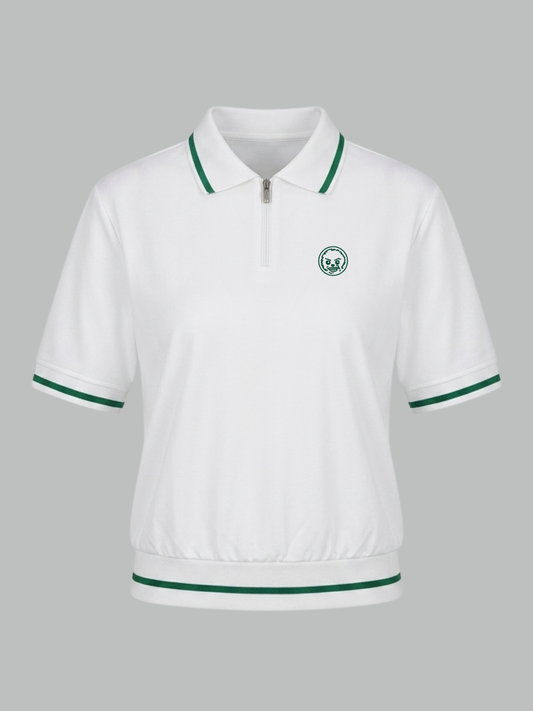 The Zenith Padel Polo Shirt - White