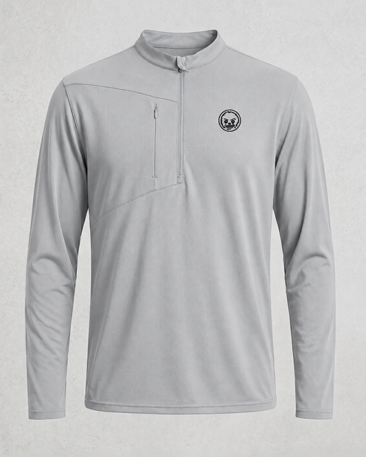 The Nexus Men's Long-Sleeves Quarter-Zip – Grey